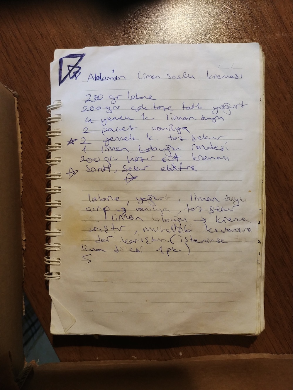 Ablamın Limon Soslu Kreması