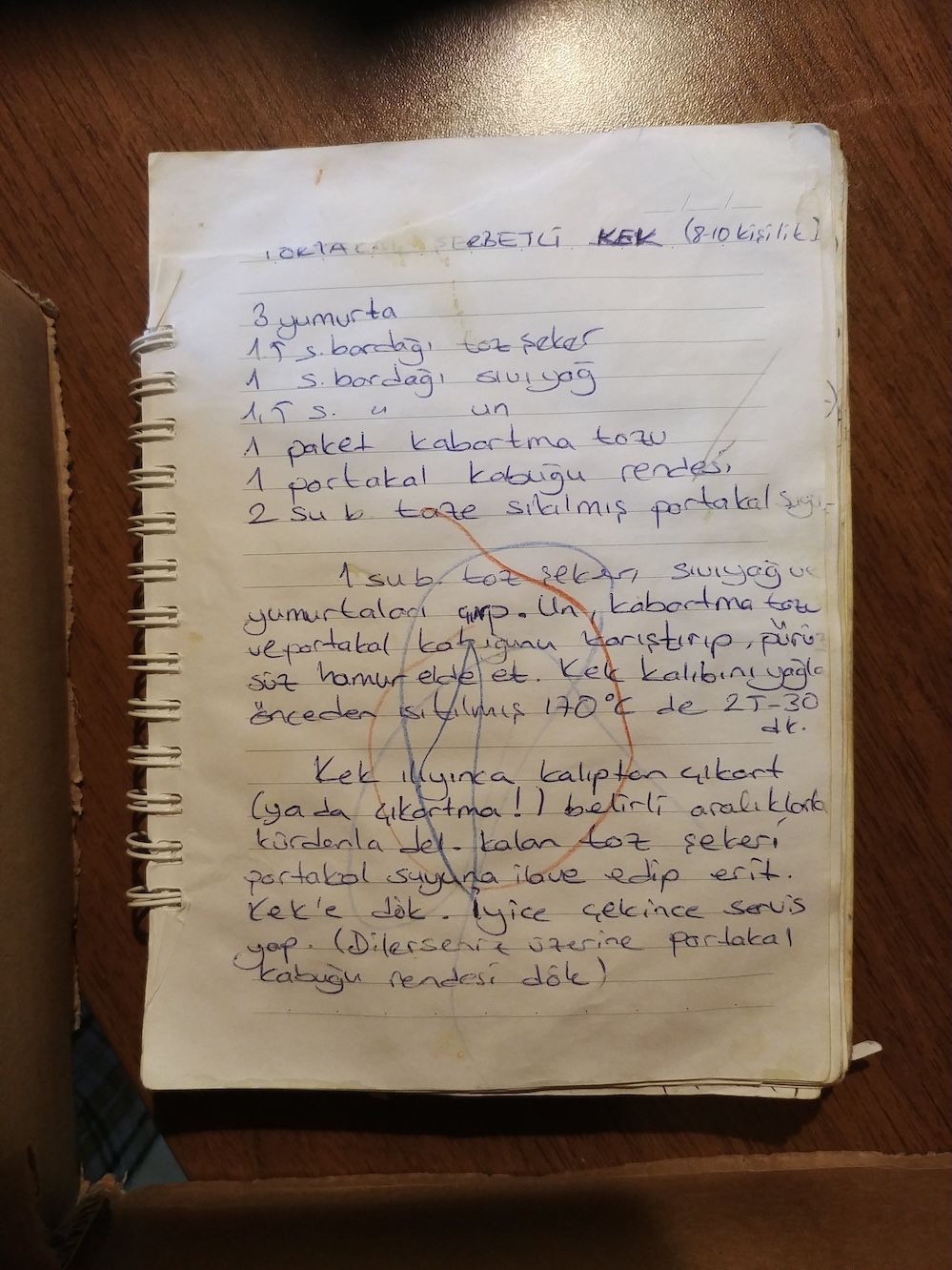 Portakallı Şerbetli Kek (8-10 Kişilik)