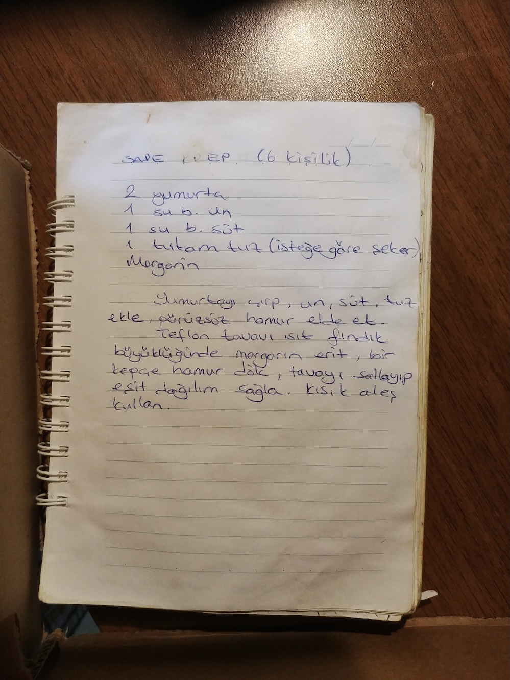 Sade Krep (6 Kişilik)