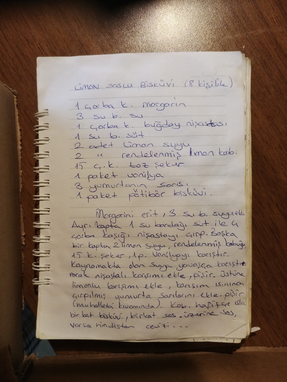 Limon Soslu Bisküvi (8 Kişilik)