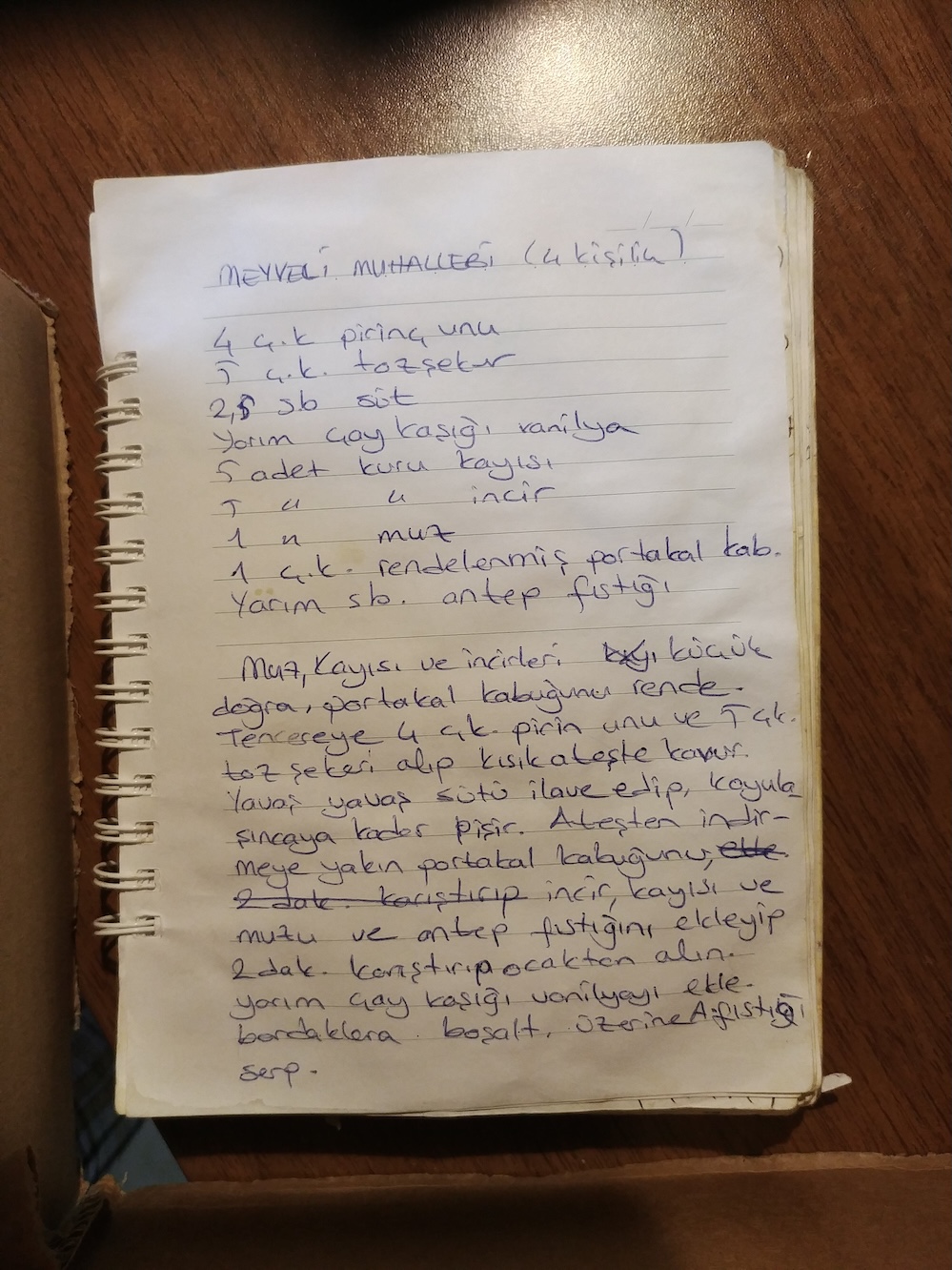 Meyveli Muhallebi (4 Kişilik)