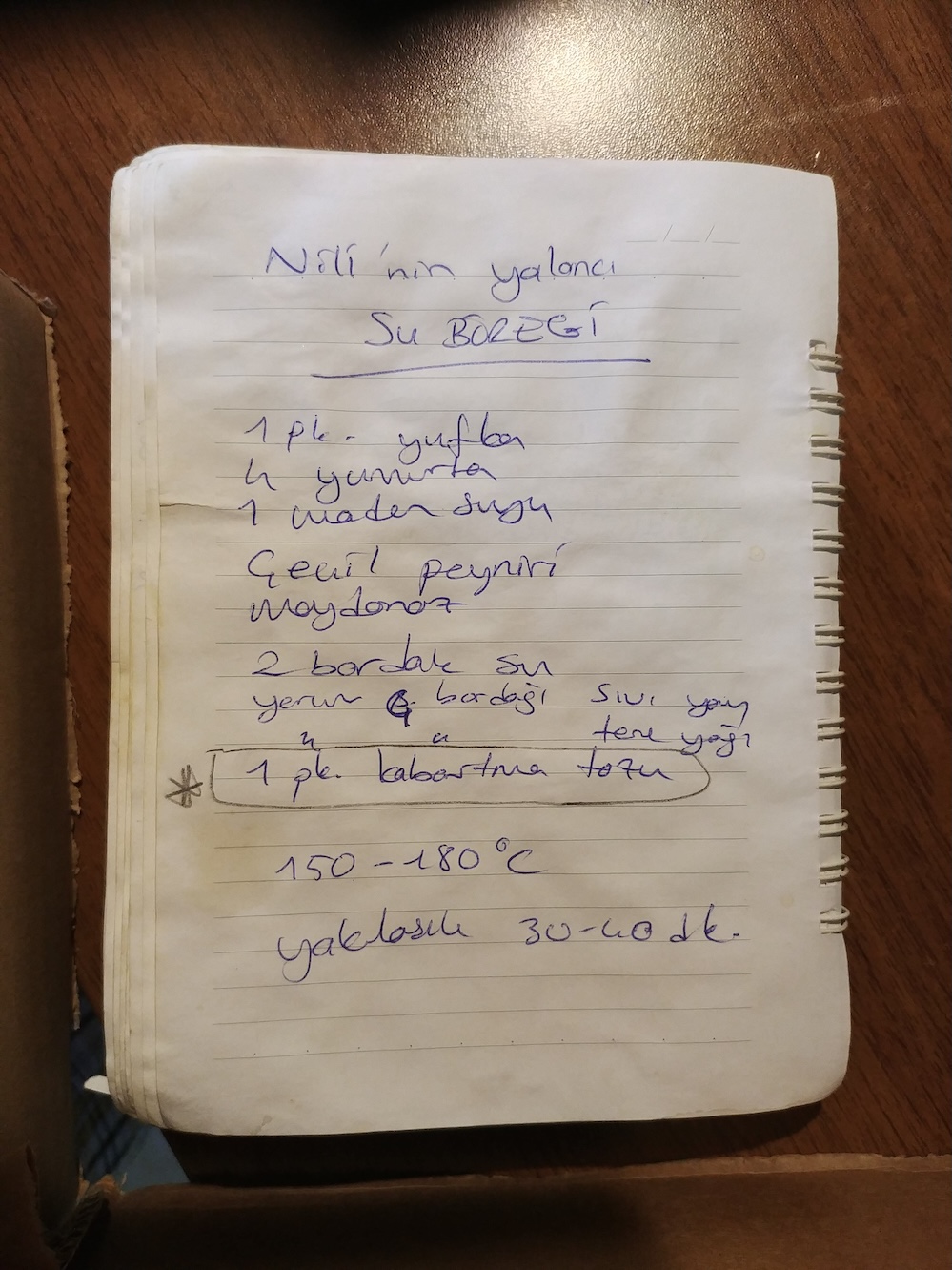 Nili’nin Yalancı Su Böreği