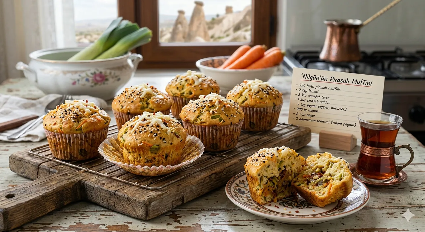 Nilgün'ün Pırasalı Muffini